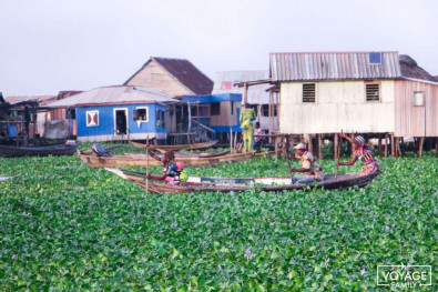 Village de Ganvié sur pilotis au Bénin